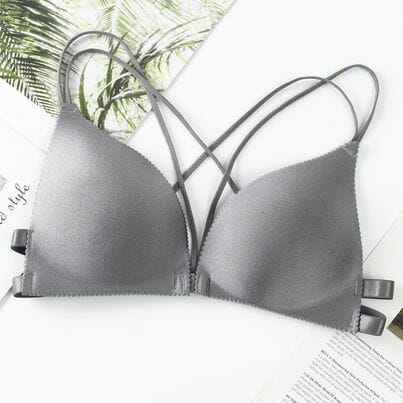 triangular cup sponge pad bra-wrapped bra without rims straps palm rest bra